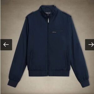 Members Only Navy Windbreaker Jacket